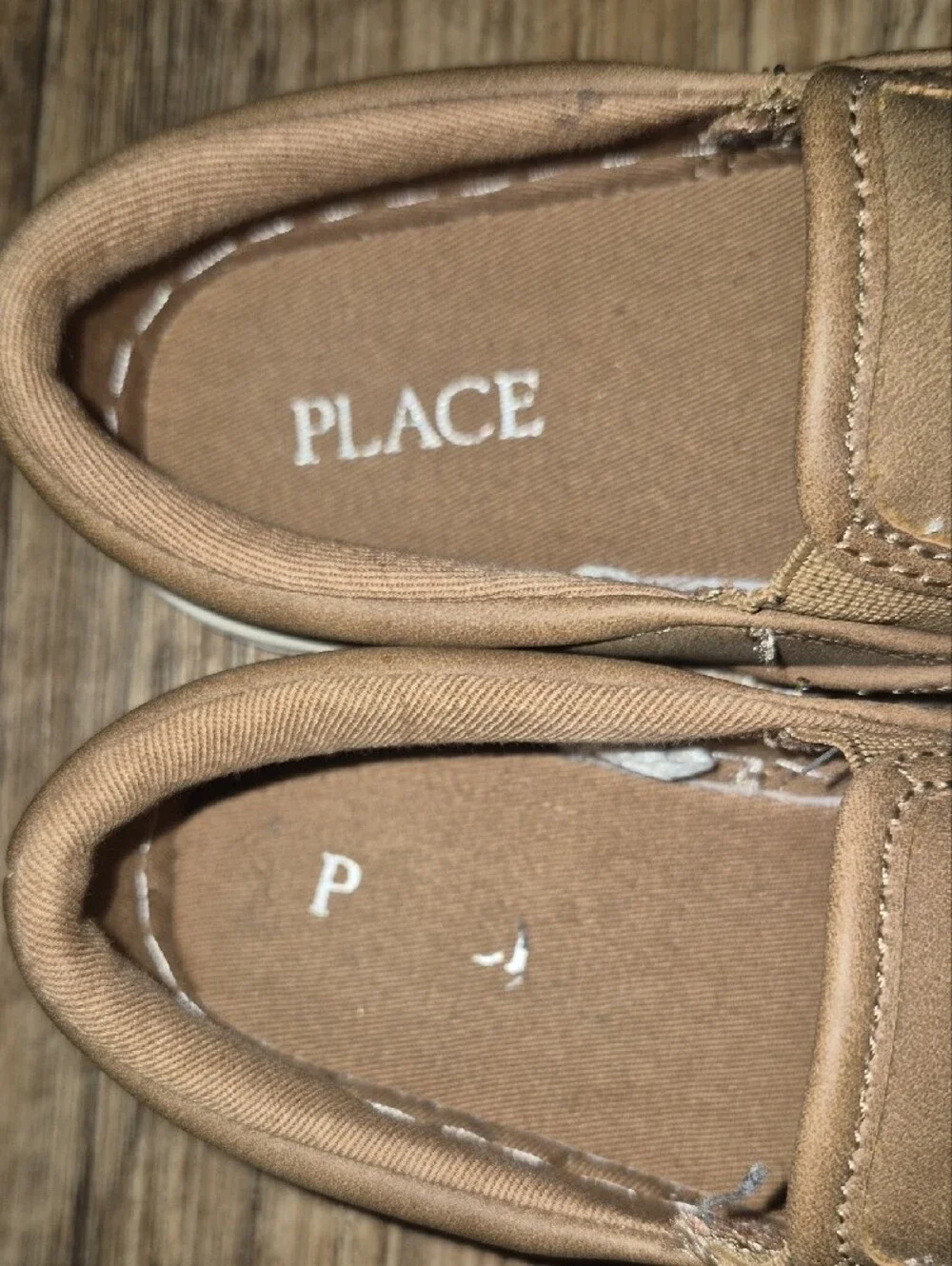 The Children's Place Tan Slip-On Kids Sneakers with White Sole
